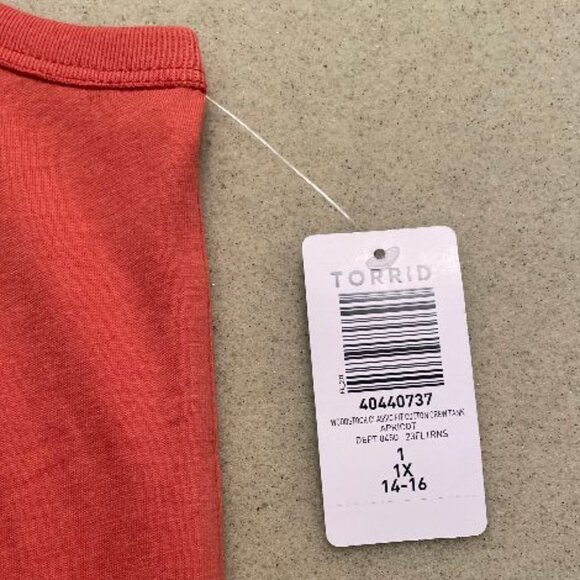 Woodstock tank top 💎 HOST PICK 💎 TORRID NWT size 1X orange 14 - 16 - Picture 5 of 9